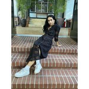 LoveShackFancy Size XS Black Beth Maxi Dress